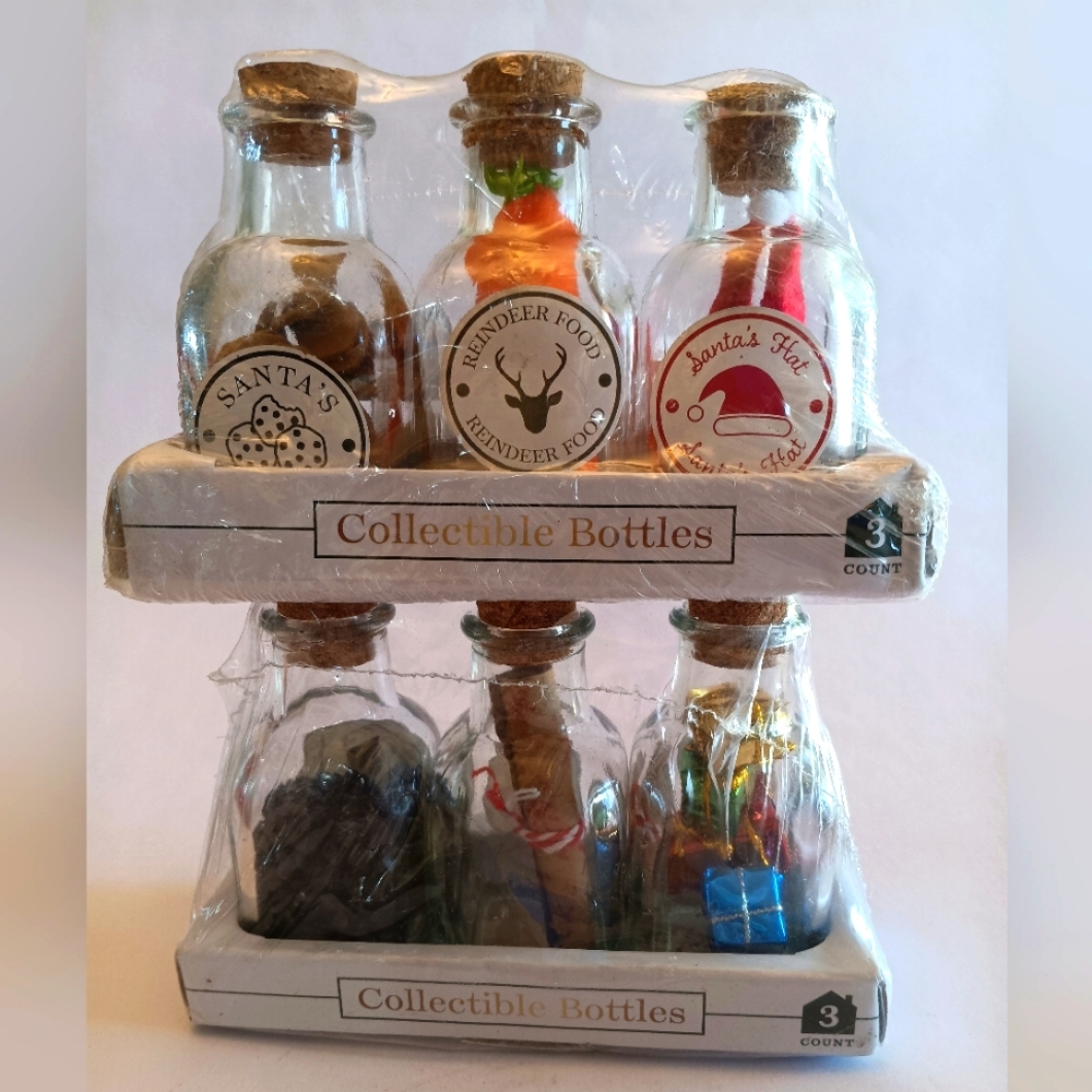 Target Bullseye Playground Winter/Christmas Collectible Mini Bottles Set of 6